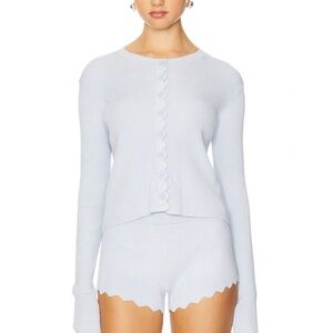 Ivy League Top Cardigan in Soft Blue
LIONESS